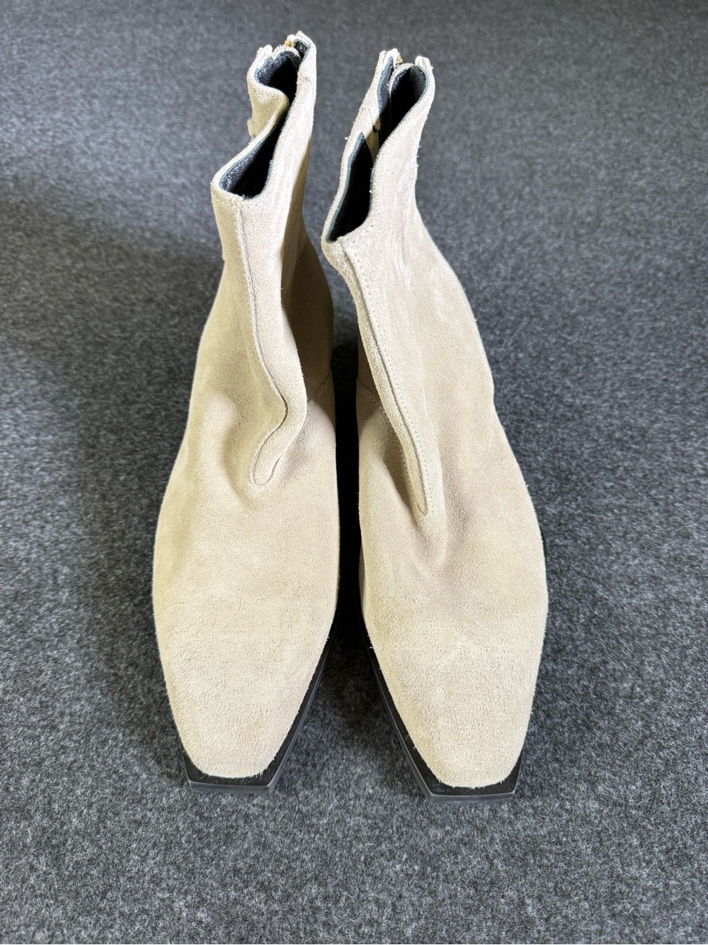 AllSaints Lenora Suede Ankle Boots in Beige US 9 NWT